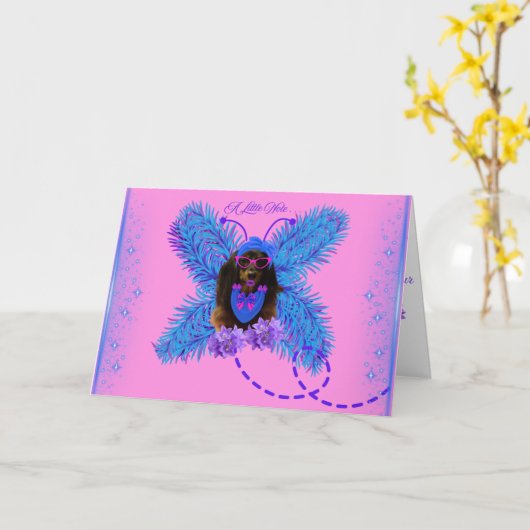 A Little Note Greeting Card カード (黄色い花)