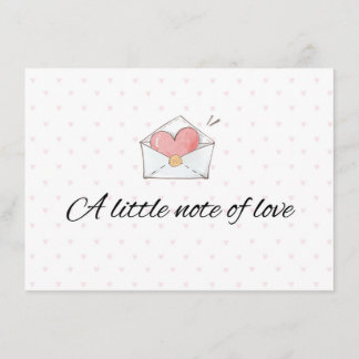 A Little Note of Love Envelope Card エンクロージャーカード