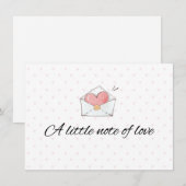 A Little Note of Love Envelope Card エンクロージャーカード (正面/裏面)