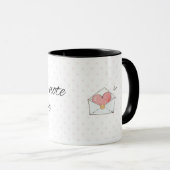 A Little Note of Love Mug | Cute Envelope Design マグカップ (正面右)