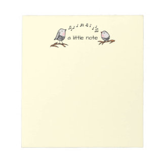 A Little Note Songbird Notepad ノートパッド