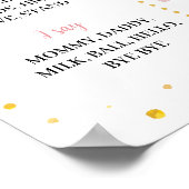 A Little Onederful 1st Birthday Milestoneサイン ポスター (角)