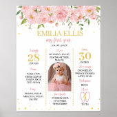 A Little Onederful 1st Birthday Milestoneサイン ポスター (正面)