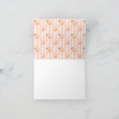 A Little Peach Folded Thank You Card サンキューカード (内部)