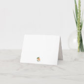 A Little Peach Folded Thank You Card サンキューカード (裏面)