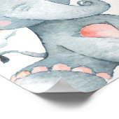 A Little Peanut is on the Way, Baby Shower Girl ポスター (角)