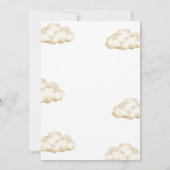 A Little Peanut is on the Way Elephant Baby Shower 招待状 (裏面)