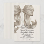 A little Pearl Girl Baby Shower 招待状 (正面/裏面)