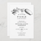 A Little Pickle Gender Neutral Baby Shower 招待状 (正面/裏面)