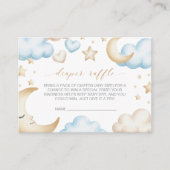 A little piece of heaven baby shower diaper raffle エンクロージャーカード (正面)