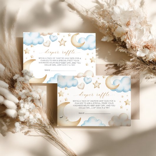 A little piece of heaven baby shower diaper raffle エンクロージャーカード