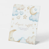 A little piece of heaven baby shower diaper raffle 台座サイン (正面)