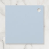 A Little Piece of Heaven Clouds Baby Boy Shower フェイバータグ (裏面)