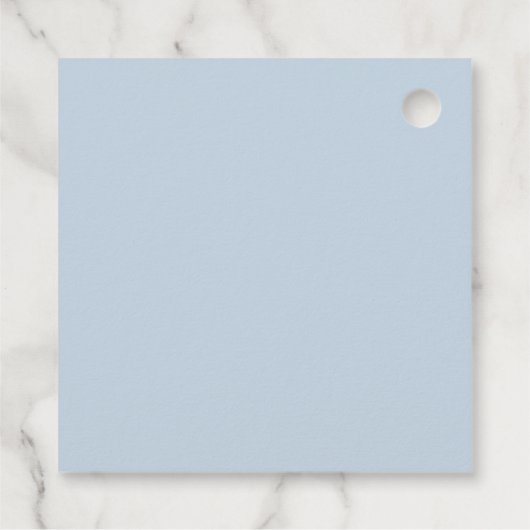 A Little Piece of Heaven Clouds Baby Boy Shower フェイバータグ (裏面)