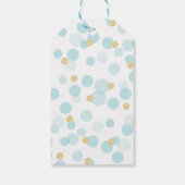 A Little Prince Baby Shower ブルーゴールド ギフトタグ (裏面)
