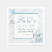 A Little Prince Baby Shower Pale Blue Watercolor スタンダードカクテルナプキン (正面)