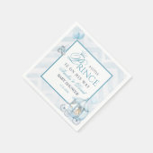 A Little Prince Baby Shower Pale Blue Watercolor スタンダードカクテルナプキン (角)