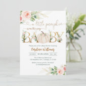 A Little Pumpkin Baby Shower Invitation 招待状 (スタンド正面)