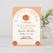 A Little Pumpkin Baby Shower Invitation 招待状 (スタンド正面)