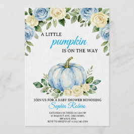 A Little Pumpkin” Baby Shower Invitation  招待状