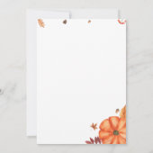 A Little Pumpkin Baby Shower Invitations 招待状 (裏面)