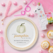 A Little Pumpkin Baby Shower Paper Plate ペーパープレート (パーティー)