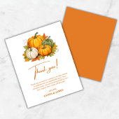 A Little Pumpkin Baby Shower Thank You Card