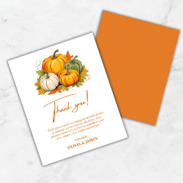 A Little Pumpkin Baby Shower Thank You Card