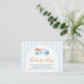 A Little Pumpkin Blue Truck Gingham Books for Baby エンクロージャーカード (スタンド正面)