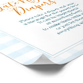 A Little Pumpkin Blue Truck Late Night Diapers ポスター (角)