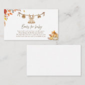 A Little Pumpkin Books for Baby, Laundry Boho Fall エンクロージャーカード (正面/裏面)