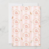 A Little Pumpkin Fall Autumn Floral Baby Shower 招待状 (裏面)