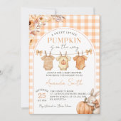 A Little Pumpkin Fall Baby Shower Invitation  招待状 (正面)