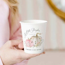 A Little Pumpkin Girl Baby Shower 紙コップ