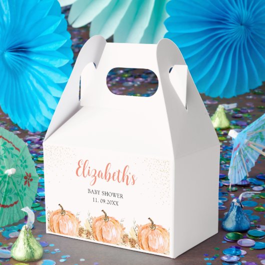 a Little Pumpkin is on her Way, Baby Shower フェイバーボックス (パーティー)