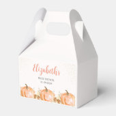 a Little Pumpkin is on her Way, Baby Shower フェイバーボックス (正面サイド)