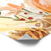 A Little Pumpkin is on her Way, Baby Shower ポスター (角)