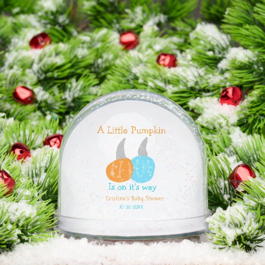 A little pumpkin is on it's way baby shower orange (クリスマス)