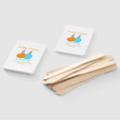 A little pumpkin is on it's way baby shower orange ハンドファン (組立なし)