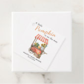 A Little Pumpkin is on the way Baby Shower フェイバータグ (インサイチュ)