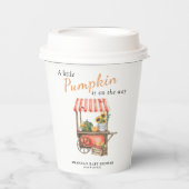 A Little Pumpkin is on the way Baby Shower 紙コップ (正面)
