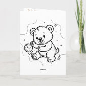 A Little Pumpkin Is on the Way Baby Shower Card  カード (裏面)