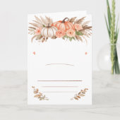 A Little Pumpkin Is on the Way Baby Shower Card  カード (正面)