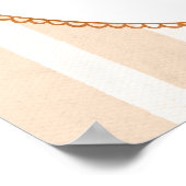 A Little Pumpkin Is On The Way Baby Shower Welcome ポスター (角)