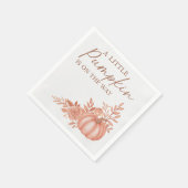 A Little Pumpkin  Is On The Way Cocktail Napkins スタンダードカクテルナプキン (角)