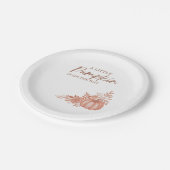 A Little Pumpkin Is On the Way Dessert Plate ペーパープレート (アングル)