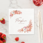 A Little Pumpkin Is On the Way Paper Napkin スタンダードランチョンナプキン (インサイチュ)