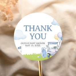 A Little Putter Golf Baby Shower ラウンドシール