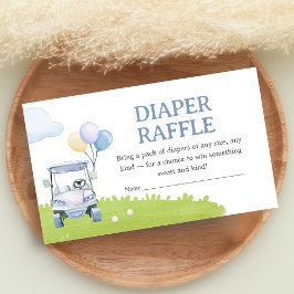 A Little Putter Golf Baby Shower Diaper Raffle エンクロージャーカード