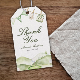 A Little Putter Is On The Way Boy Baby Shower  ギフトタグ